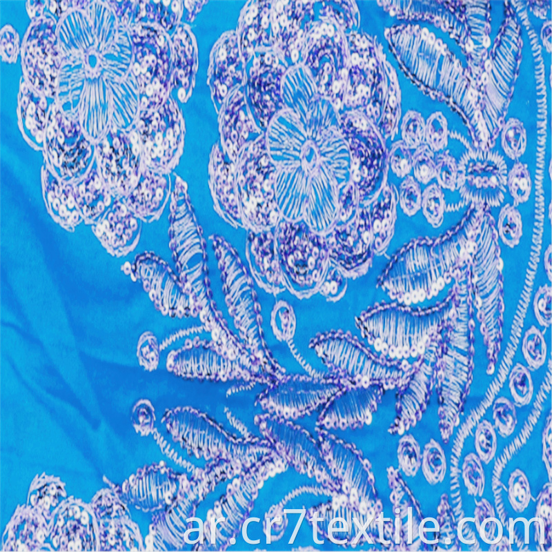 Top Material Dyed Plain Blue Rayon Embroidery Fabrics
